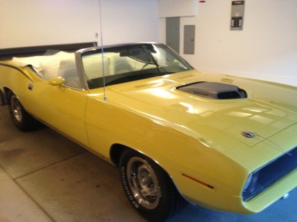 1970 Cuda 440 Six Pack Convertible Factory Shaker Hood